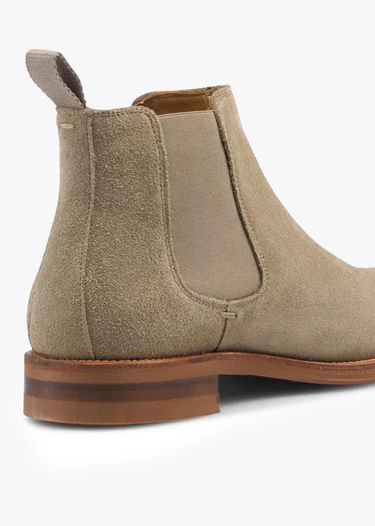 Men’s Burlington Taupe Suede Chelsea Boots