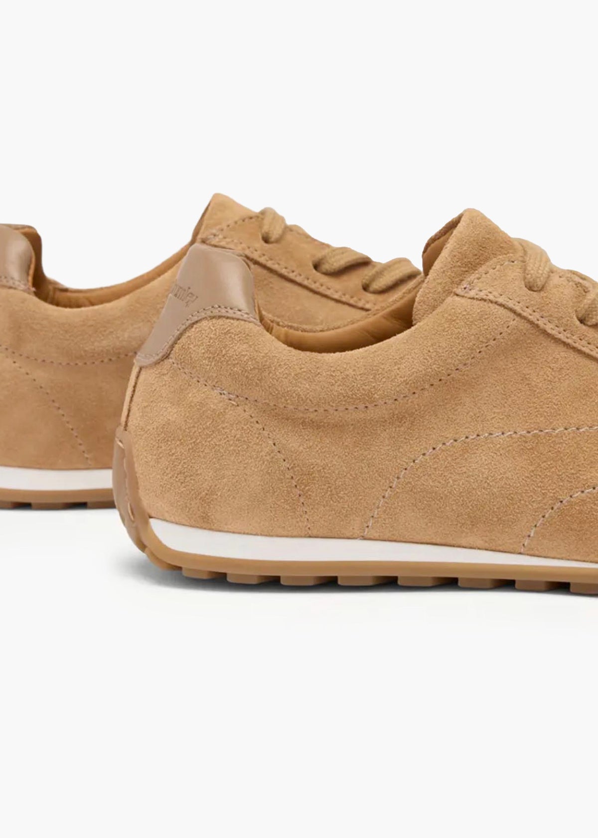 Carr Beige Suede Low Profile Trainers