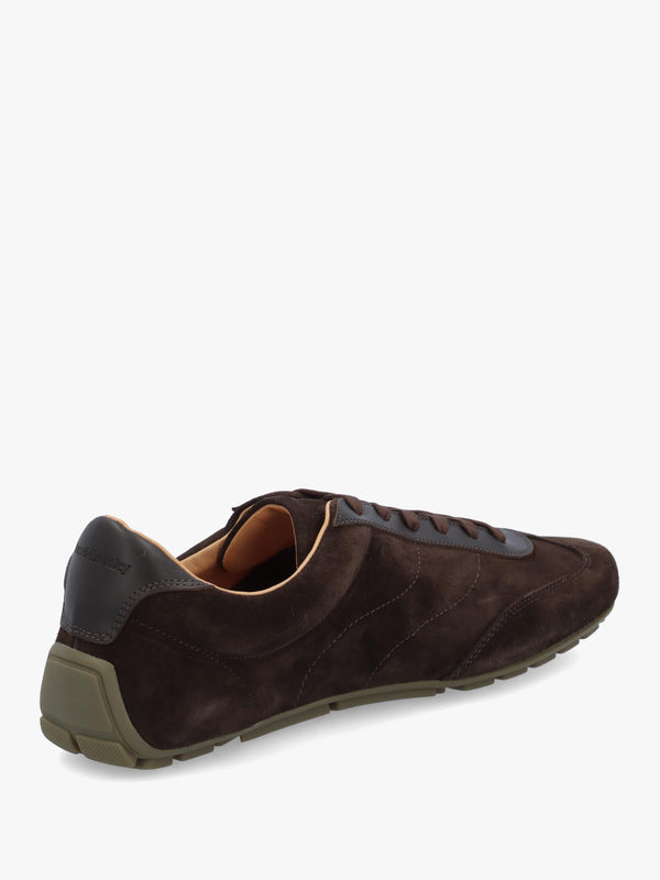 Men’s Clifton Brown Suede Low Profile Trainers