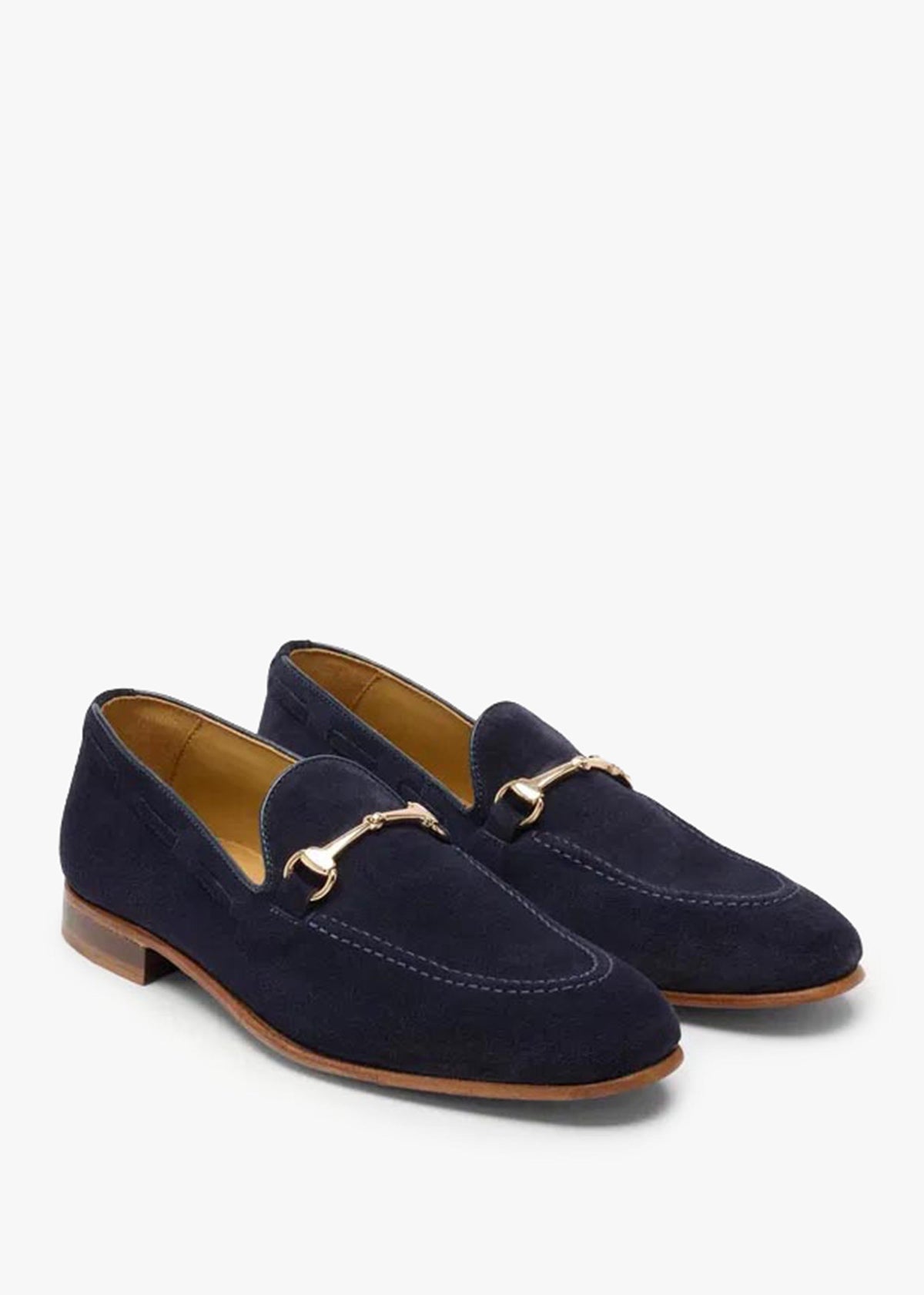 Men’s Darley Navy Suede Snaffle Loafers