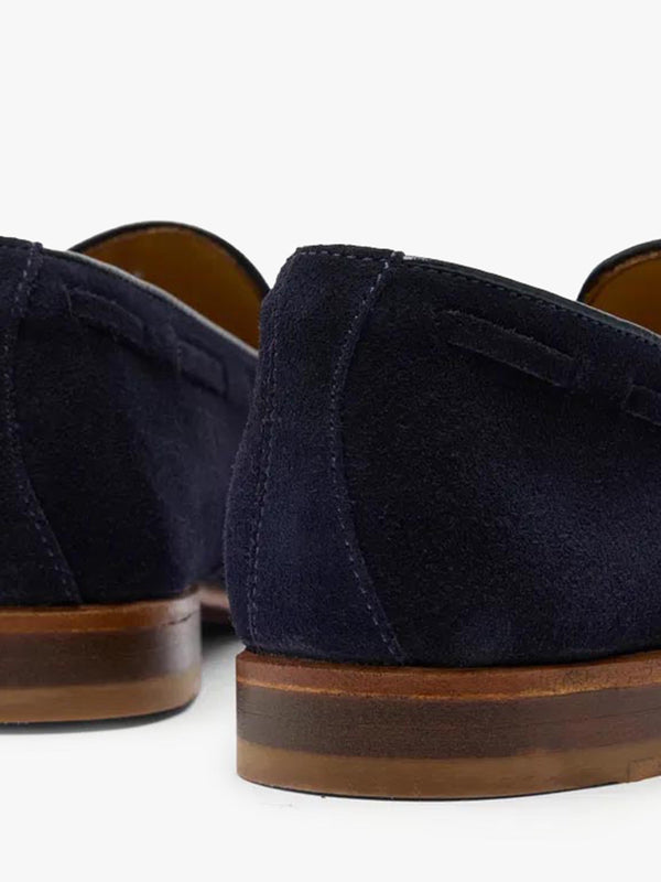 Men’s Darley Navy Suede Snaffle Loafers