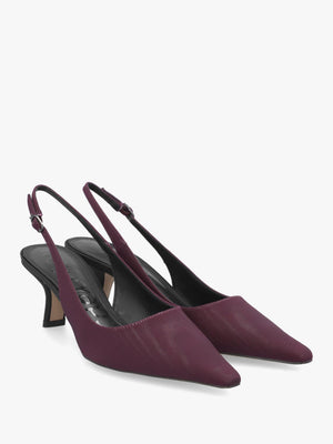 Bianka Grape Textile Sling Back Court Shoes