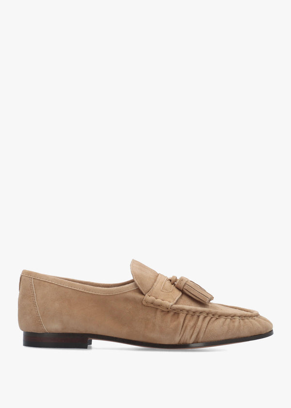 Lana Truffle Brown Suede Loafers