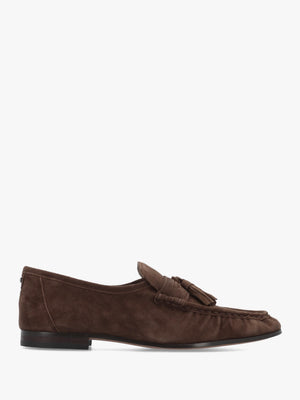 Lana Brown Suede Loafers
