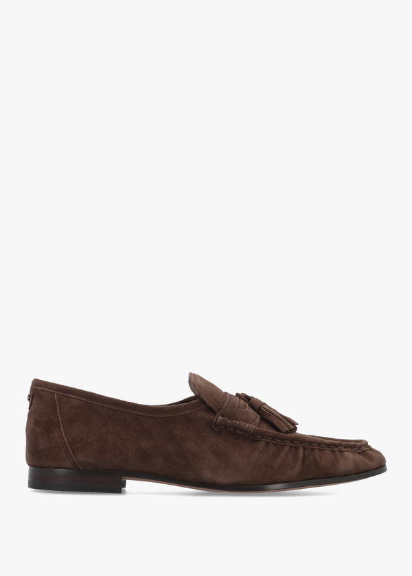 Lana Brown Suede Loafers