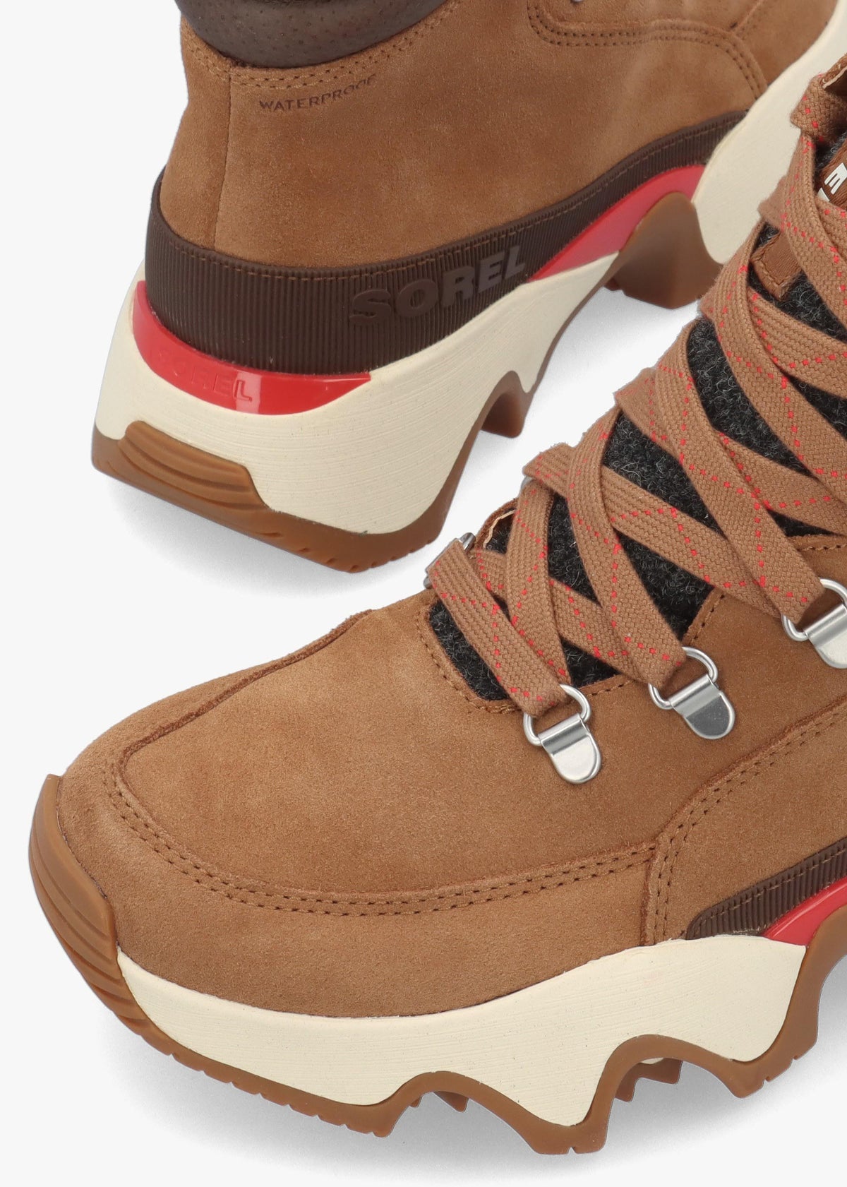 Sorel Women's Kinetic™ Impact Conquest Plus Waterproof Tan Ankle Boots