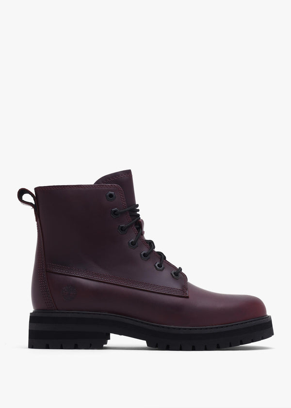 Timberland Women’s Britton Drive Burgundy Leather Ankle Boots