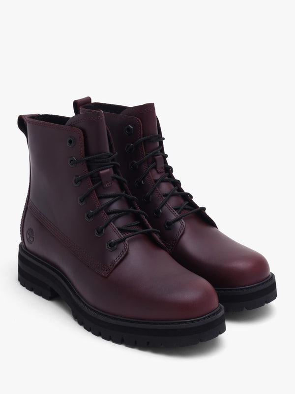 Timberland Women’s Britton Drive Burgundy Leather Ankle Boots