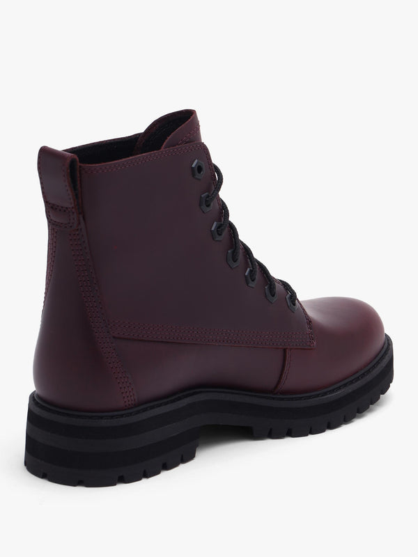 Timberland Women’s Britton Drive Burgundy Leather Ankle Boots