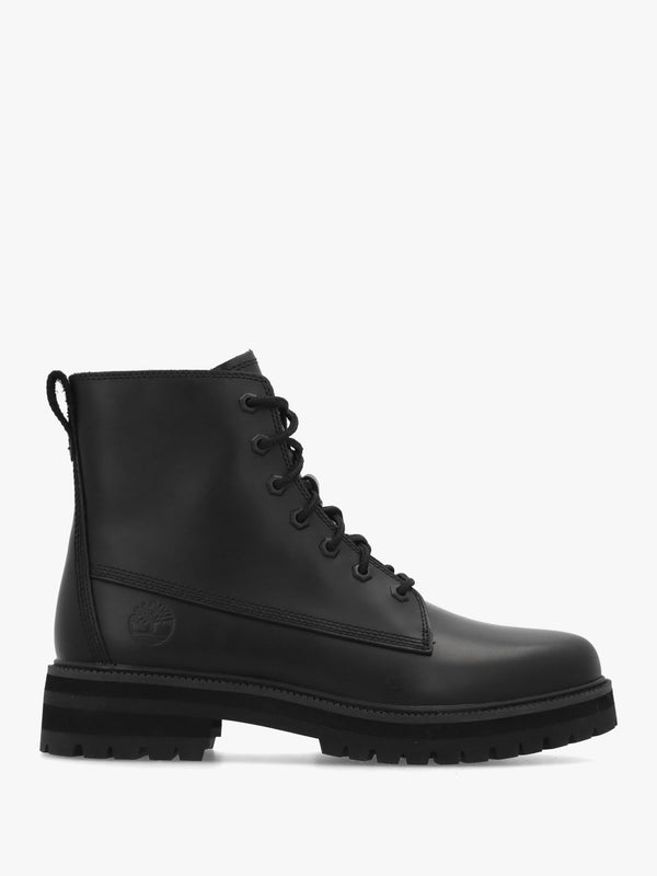 Timberland Men's Britton Drive Black Full Grain Leather Ankle Boots