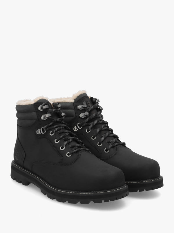 TIMB MENS BRITTON ROAD WARM LINED ANKLE BOOT - Black Leather