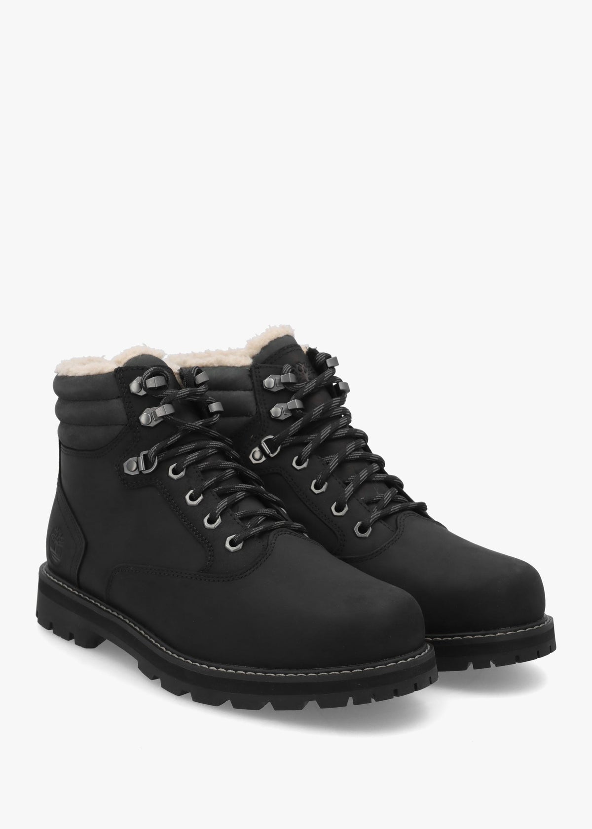 TIMB MENS BRITTON ROAD WARM LINED ANKLE BOOT - Black Leather