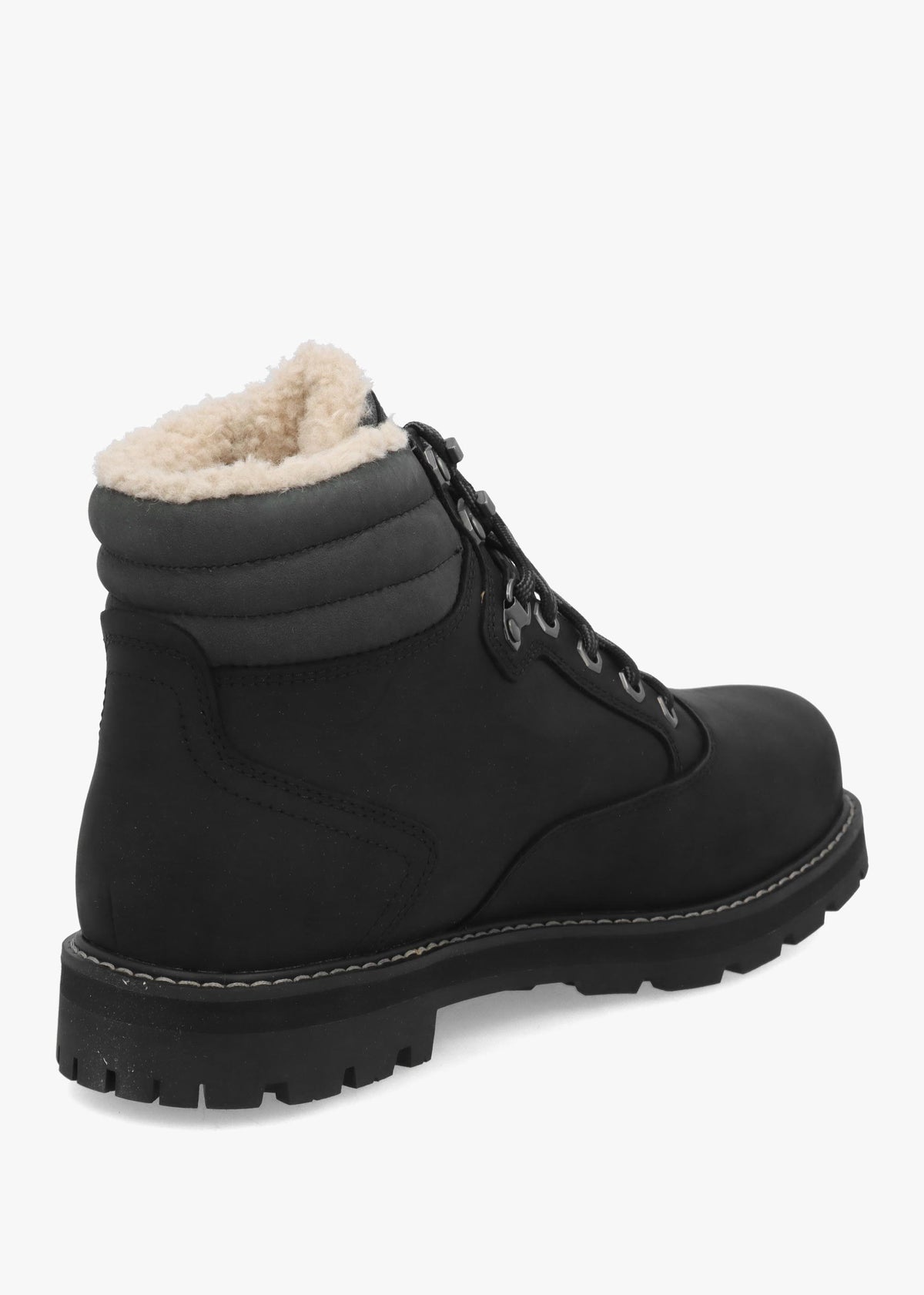 TIMB MENS BRITTON ROAD WARM LINED ANKLE BOOT - Black Leather