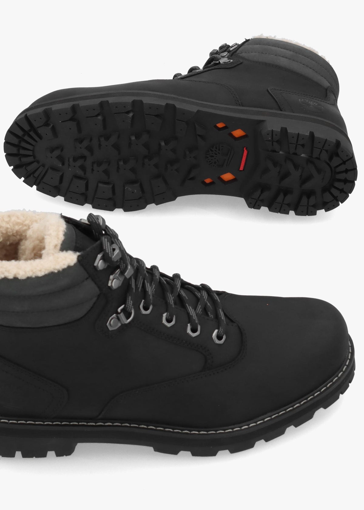 TIMB MENS BRITTON ROAD WARM LINED ANKLE BOOT - Black Leather