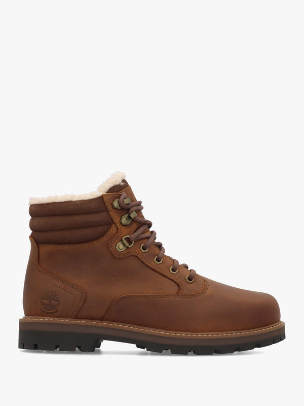 TIMB MENS BRITTON ROAD WARM LINED ANKLE BOOT - Tan Leather