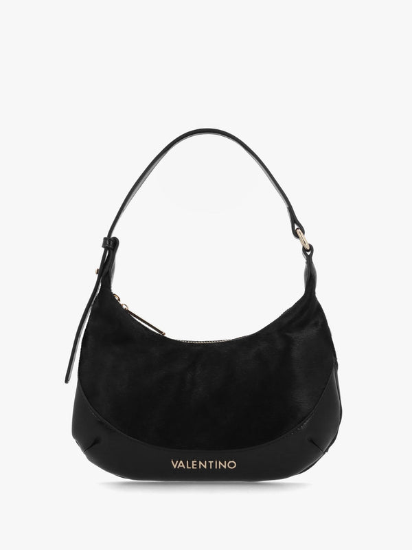 Valentino Apolline Pony Hair Nero Hobo Bag