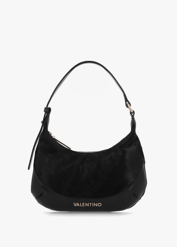 Valentino Apolline Pony Hair Nero Hobo Bag
