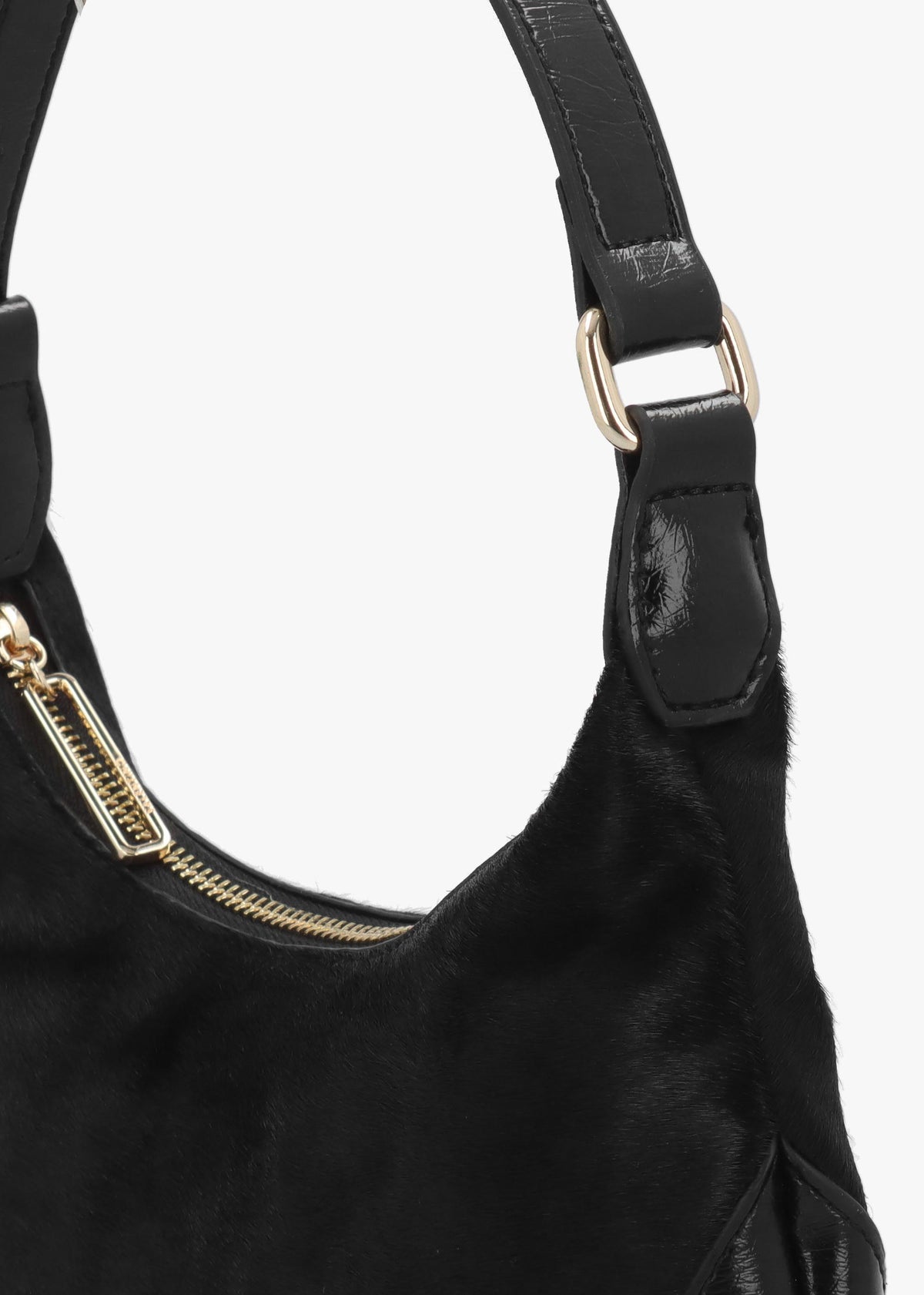 Valentino Bags Apolline Pony Hair Nero Hobo Bag
