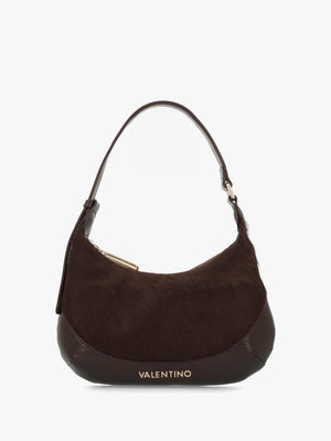 Valentino Apolline Pony Hair Caffé Hobo Bag