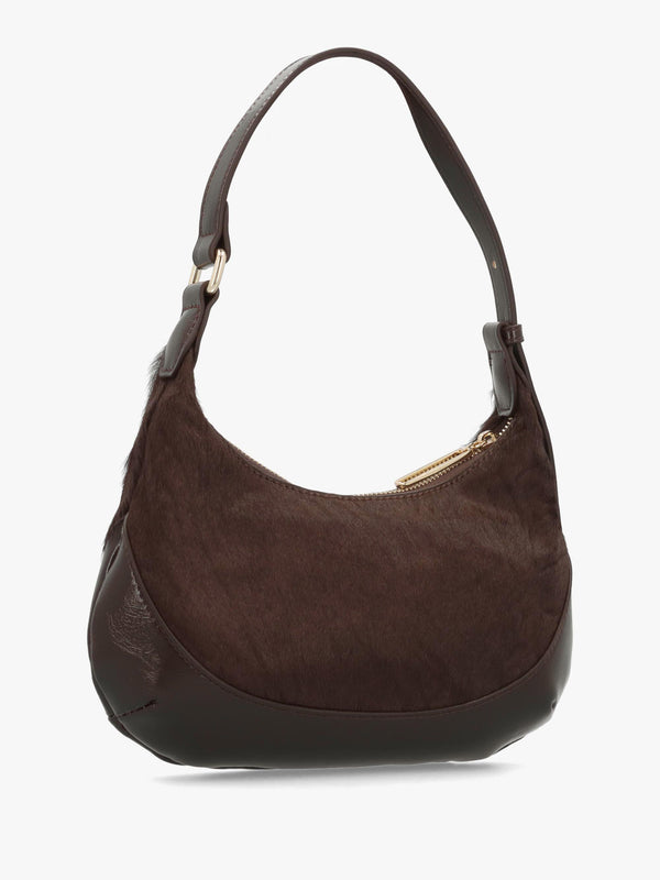 Valentino Bags Apolline Pony Hair Caffé Hobo Bag