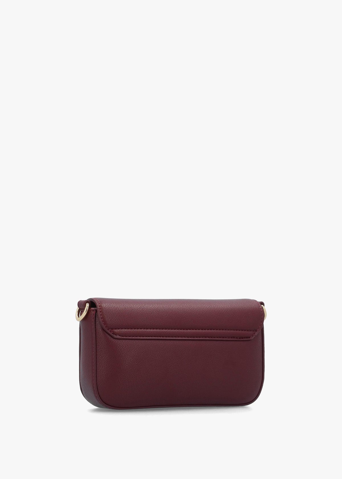 Valentino Bianka Relove Flapover Bordeux Cross-Body Bag