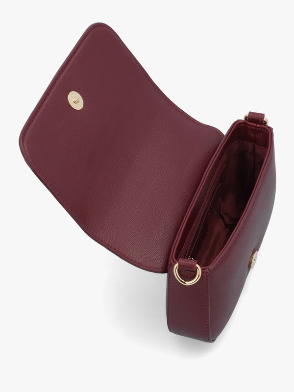 Bianka Relove Flapover Bordeux Cross-Body Bag
