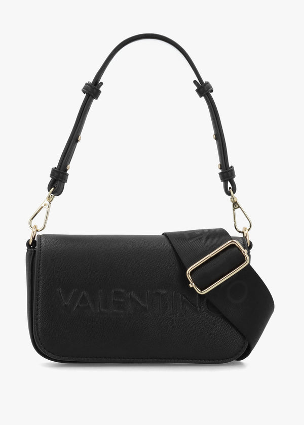 Valentino Bags Bianka Relove Flapover Nero Cross-Body Bag