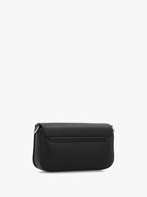 Valentino Bianka Relove Flapover Nero Cross-Body Bag
