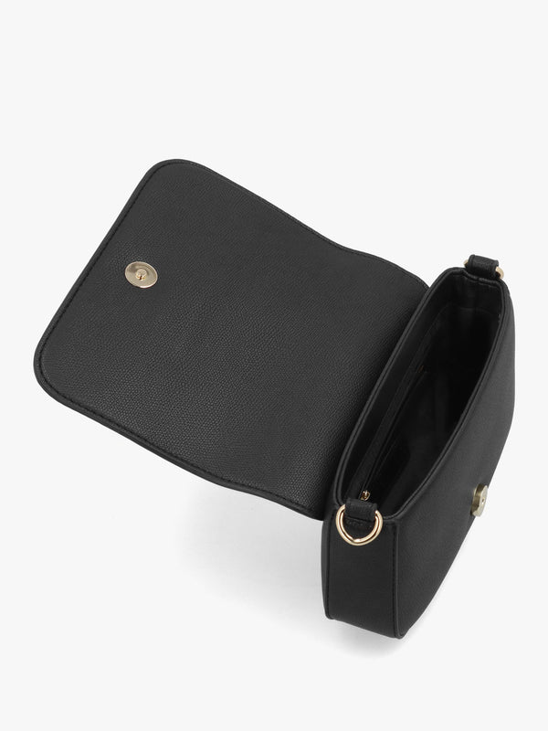 Valentino Bags Bianka Relove Flapover Nero Cross-Body Bag