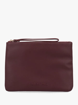 Valentino Bags Bianka Burgundy Soft Cosmetic Bag