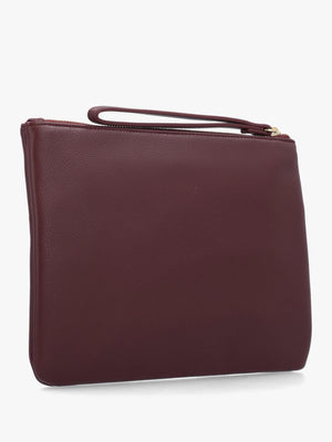 Valentino Bags Bianka Burgundy Soft Cosmetic Bag