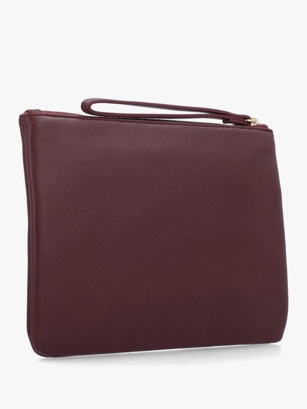 Valentino Bags Bianka Burgundy Soft Cosmetic Bag
