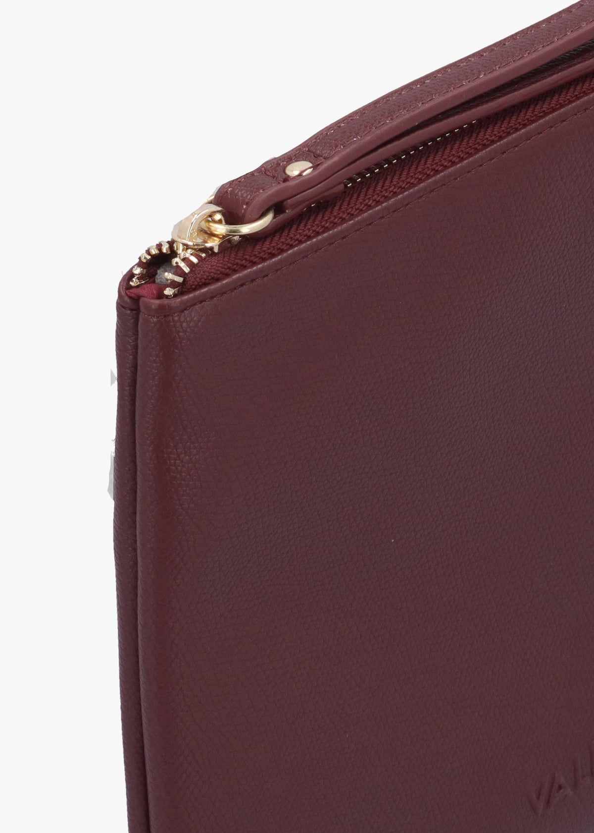 Valentino Bags Bianka Burgundy Soft Cosmetic Bag