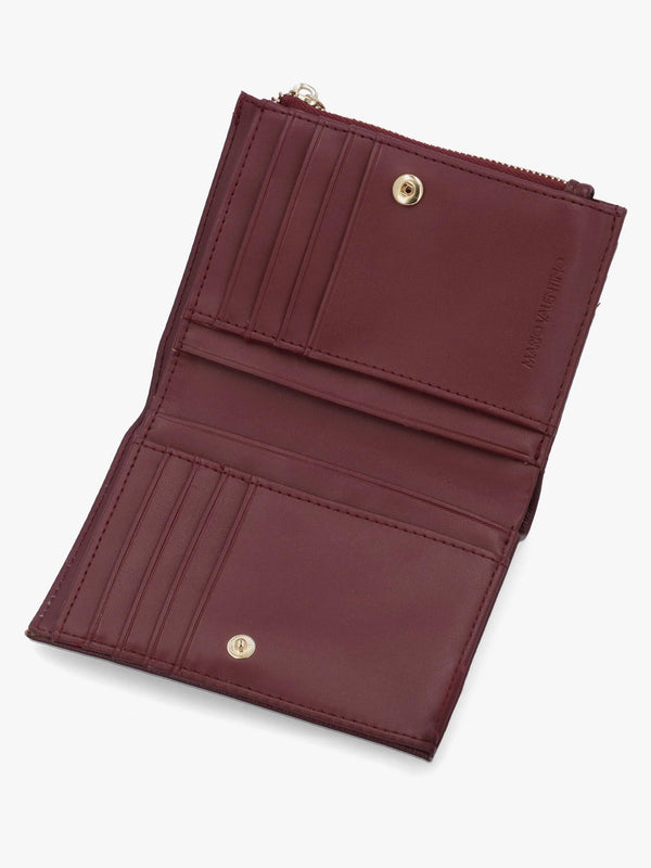 Valentino Bag Bianka Burgundy Wallet