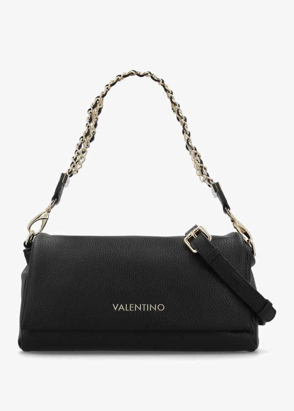 Valentino Bags Lena Flapover Nero Cross-Body Bag