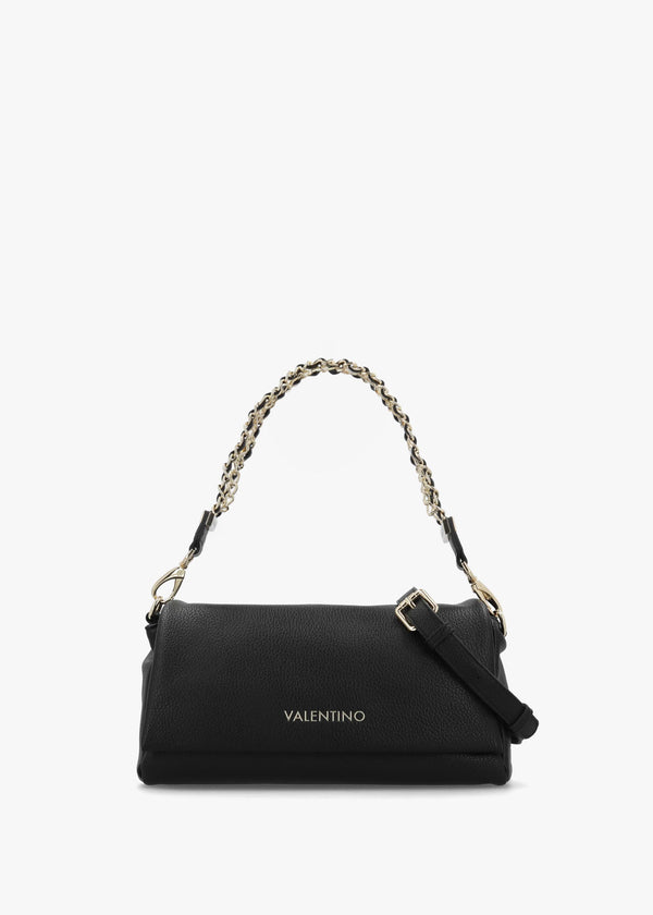Valentino Lena Flapover Nero Cross-Body Bag