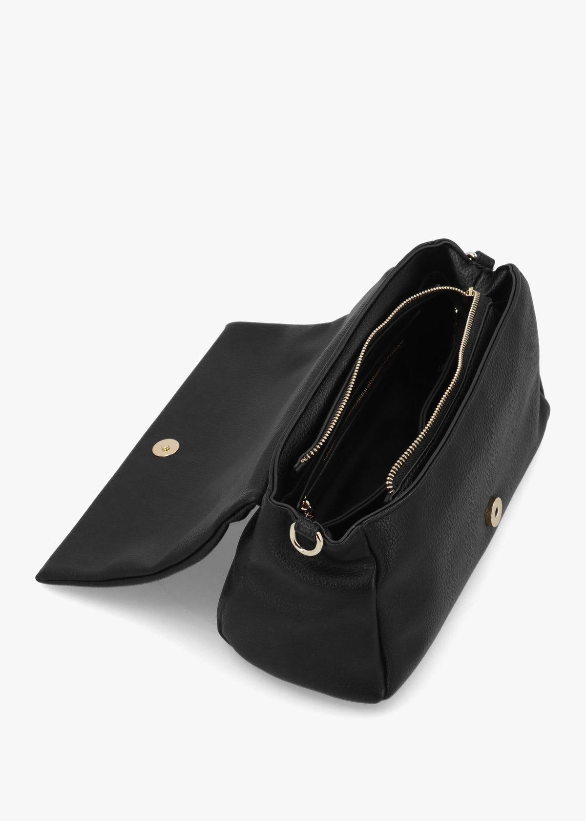 Valentino Bags Lena Flapover Nero Cross-Body Bag