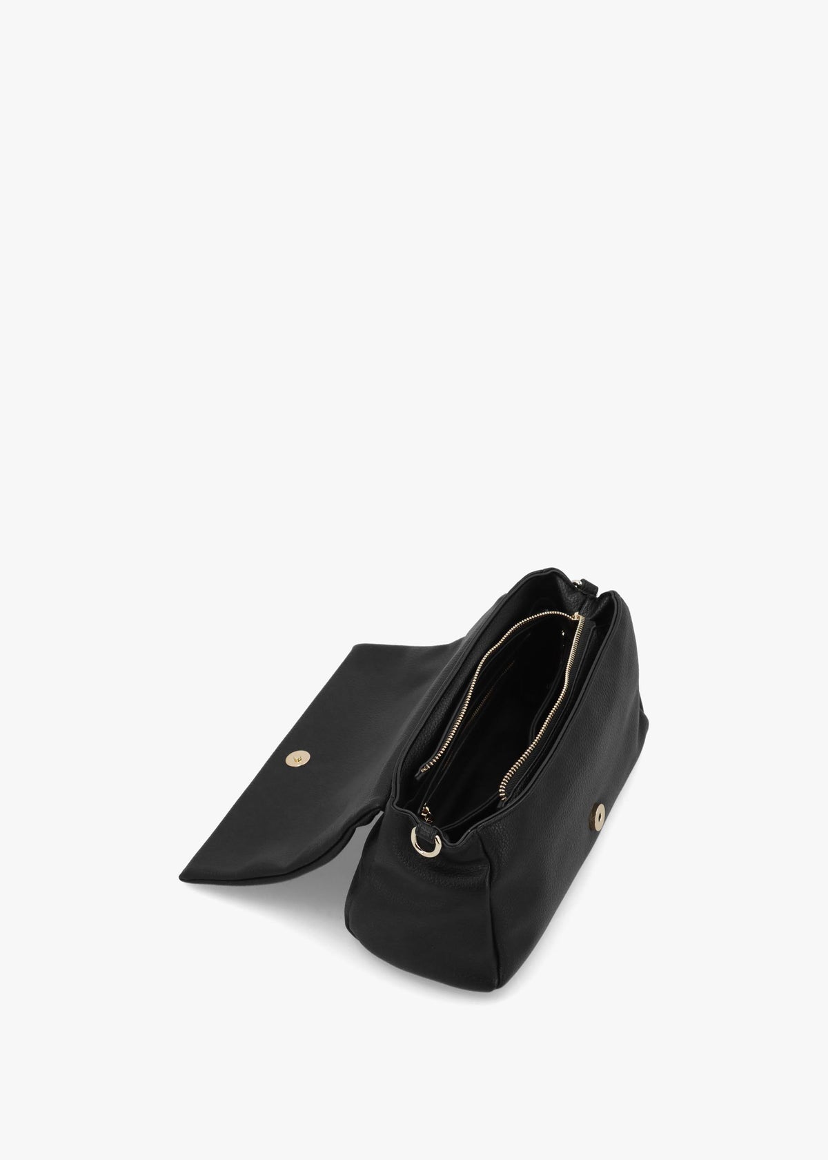 Valentino Lena Flapover Nero Cross-Body Bag