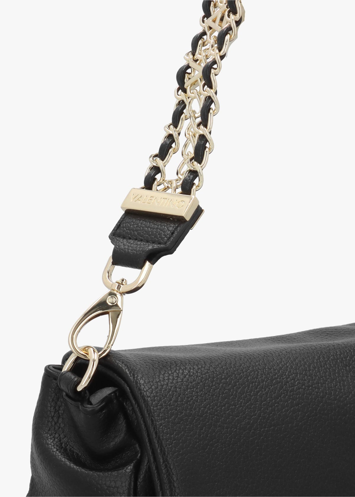 Valentino Bags Lena Flapover Nero Cross-Body Bag
