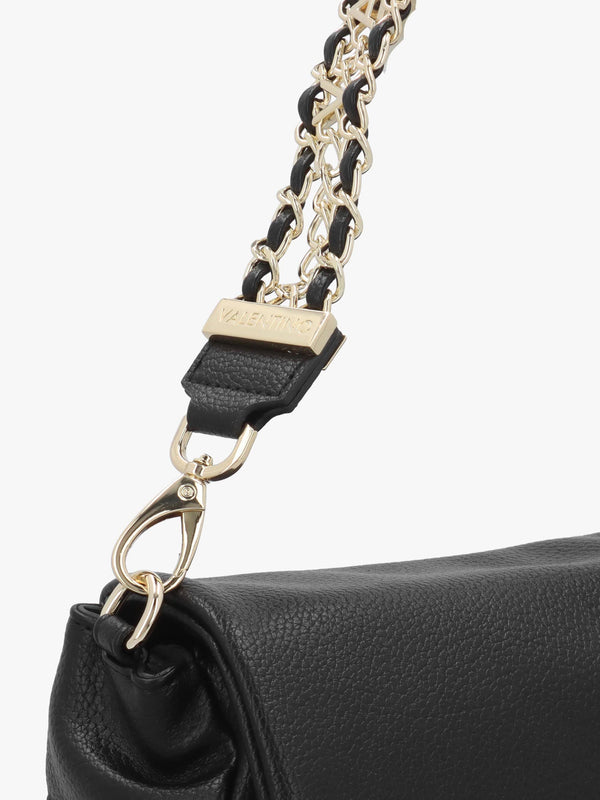 Valentino Lena Flapover Nero Cross-Body Bag