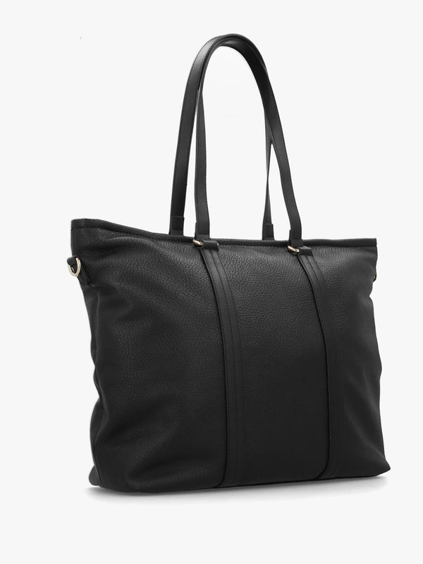 Valentino Bags Maury Black Shopper Shoulder Bag