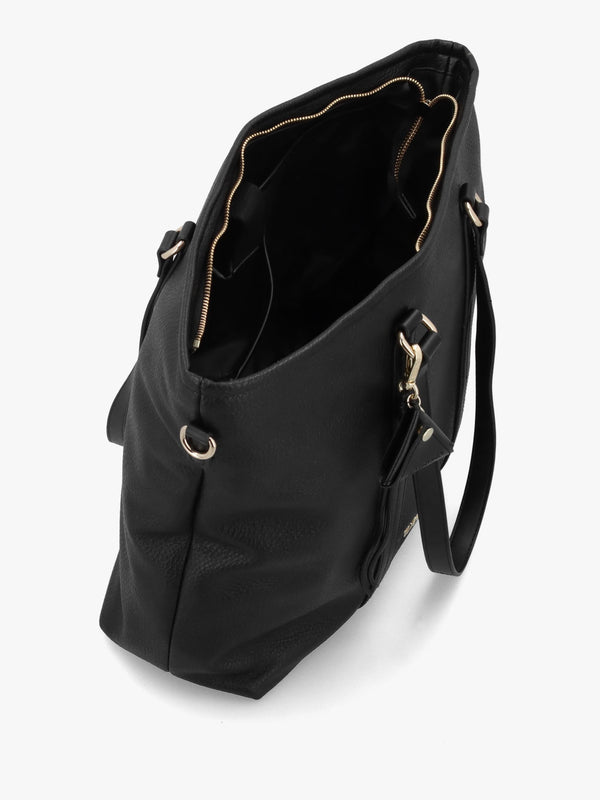 Valentino Bags Maury Black Shopper Shoulder Bag