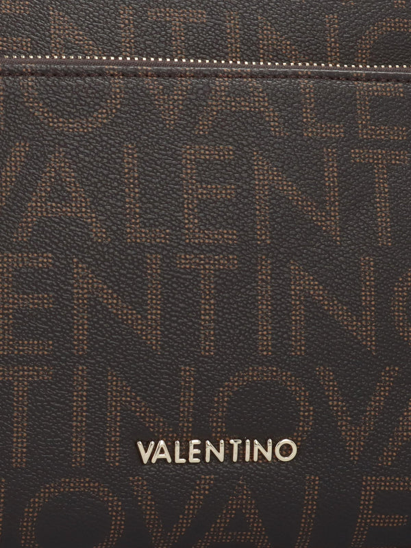 Valentino Bags Large Regina Brown Monogram Cosmetic Bag