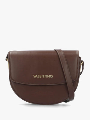 Valentino Bags Rossy Brown Curved Flap Cross-Body Bag