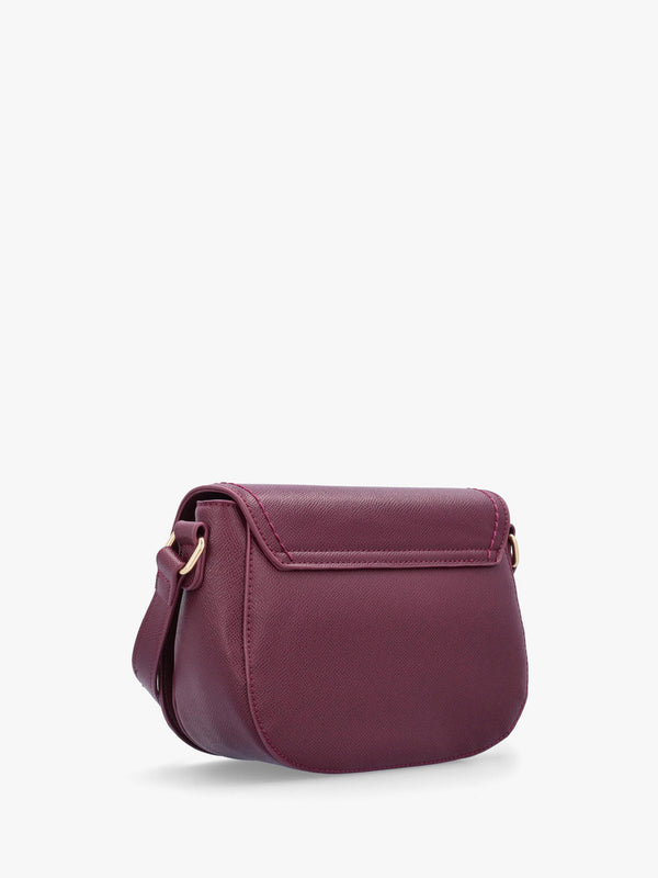 Super Flap Burgundy Satchel Bag
