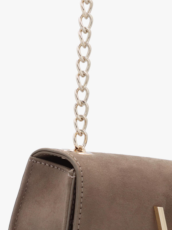 Divina Winter Taupe Shoulder Bag