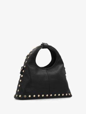 Florayne Nero Studded Hobo Bag
