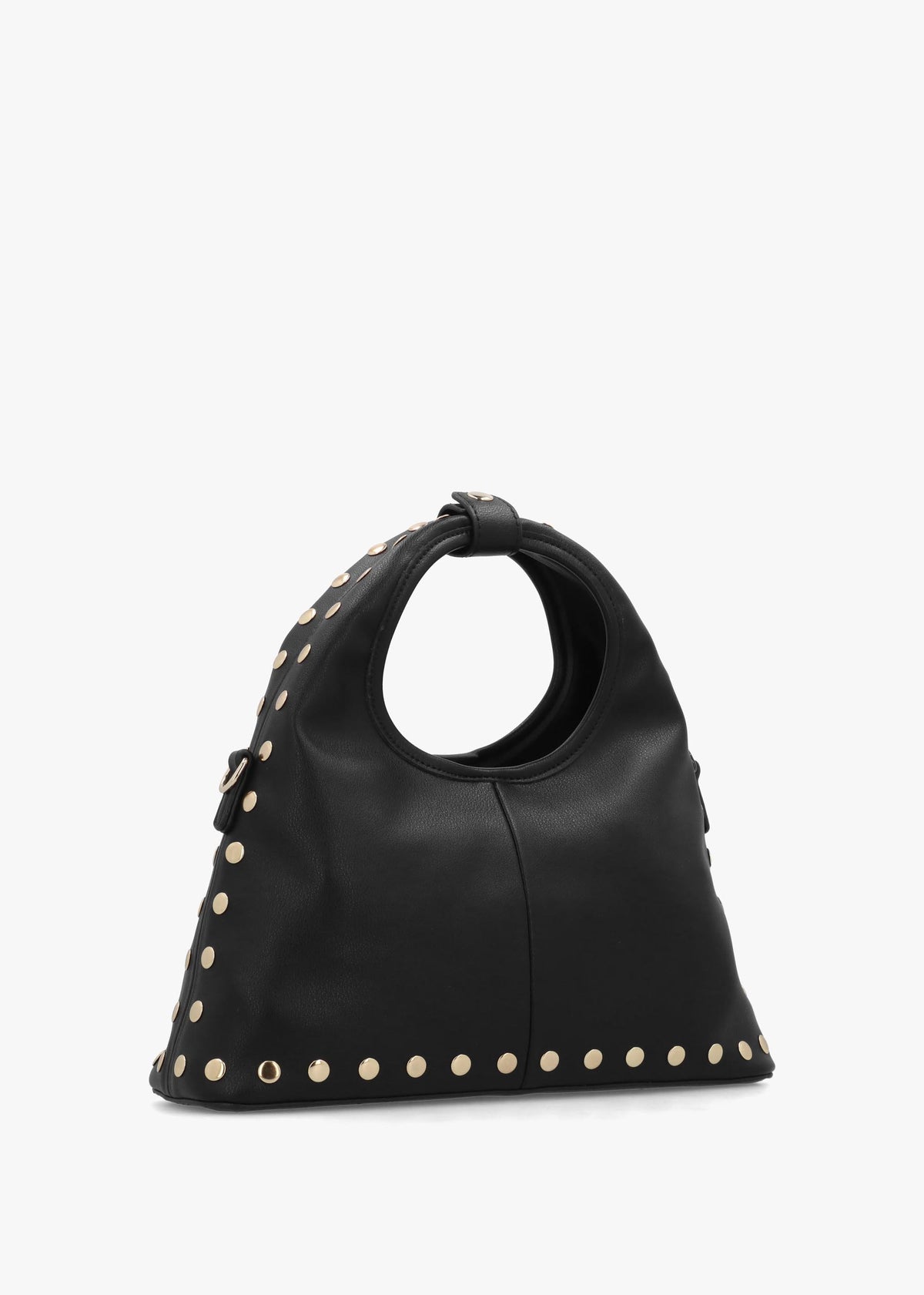 Florayne Nero Studded Hobo Bag