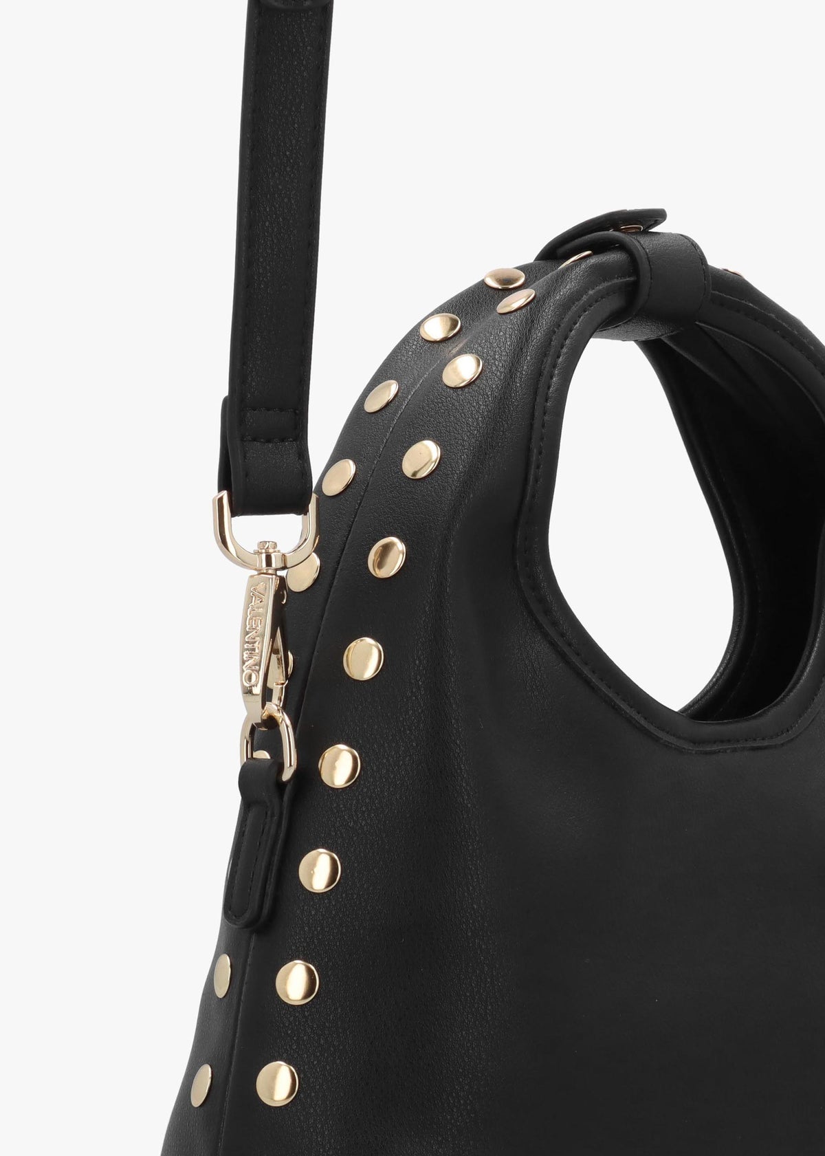 Florayne Nero Studded Hobo Bag
