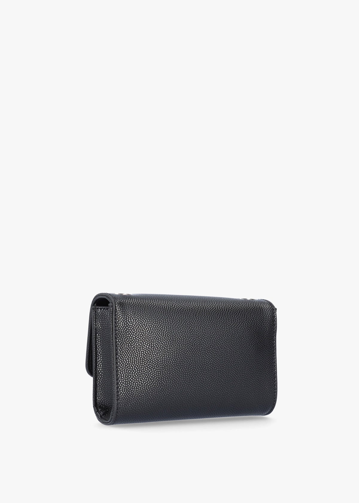 Divina Black Silver Pebbled Shoulder Bag